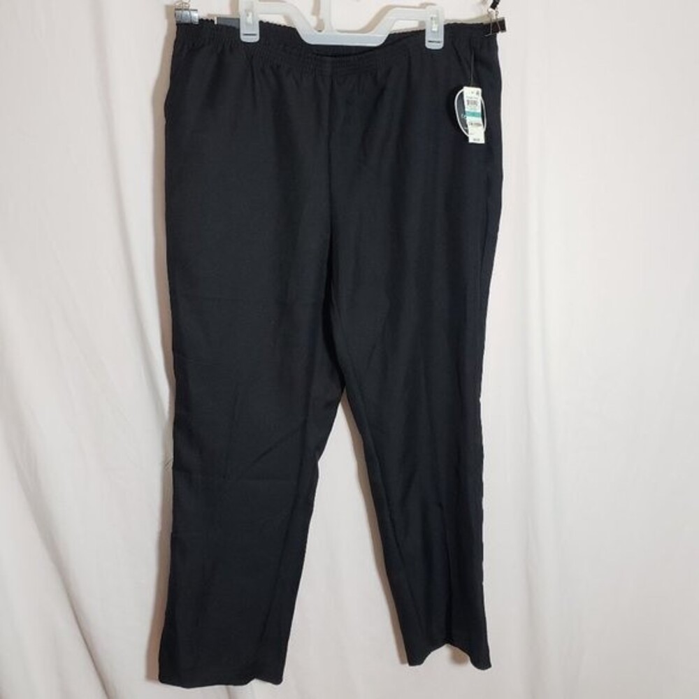 Karen Scott Comfort Waist Classic Pant Deep Black (AE)